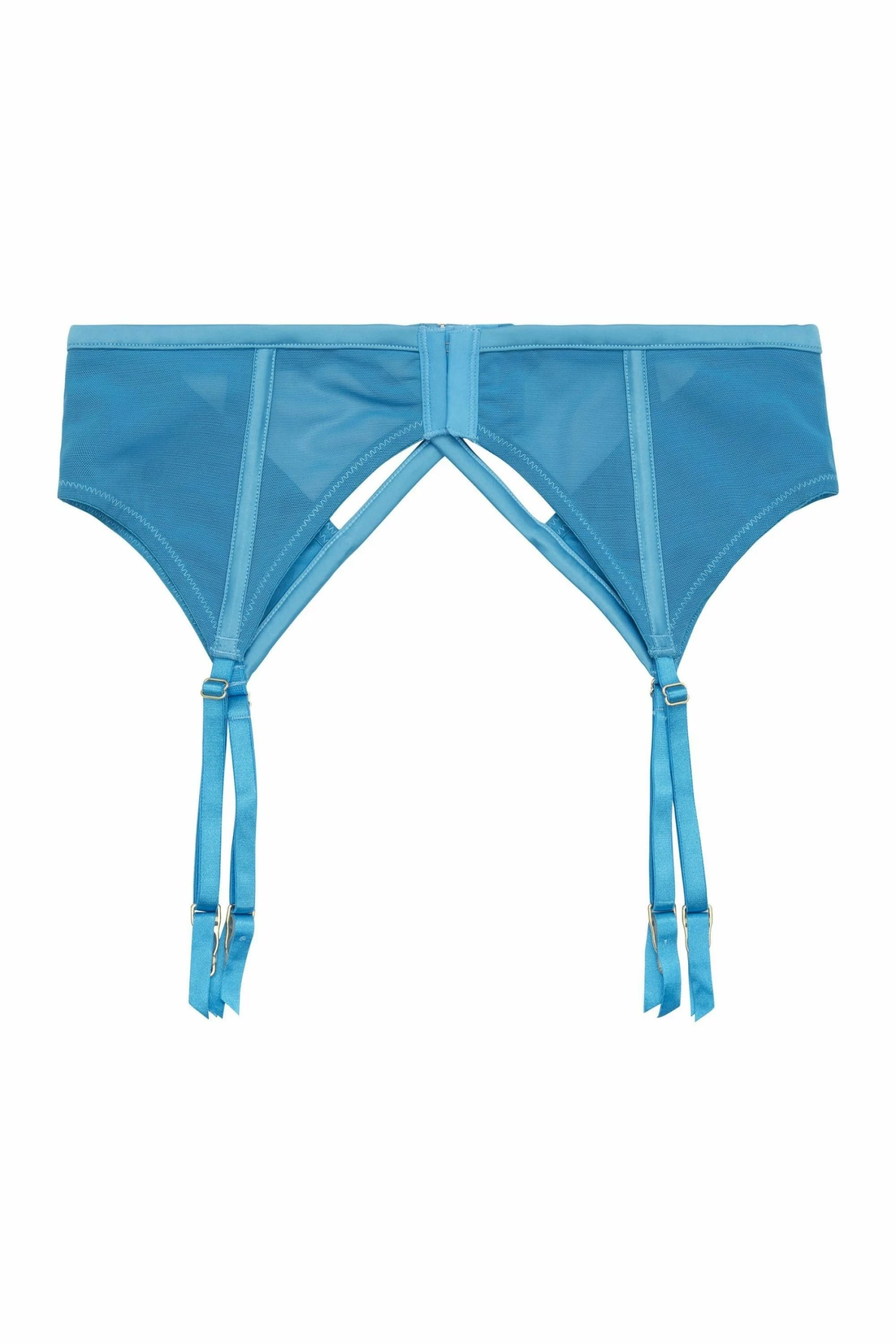 Outlet 😉 Peek & Beau Dani Blue Strappy Satin Suspender 😉 2 Peek & Beau Dani Blue Strappy Satin Suspender