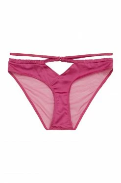 Peek & Beau Knickers Dani Magenta Strappy Satin Brief