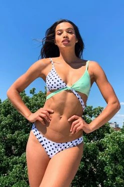 Flash Sale ❤️ Luxe Palm Swimwear Contrast Green Hipster Briefs 💯 11 Luxe Palm Swimwear Contrast Green Hipster Briefs