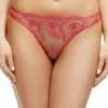 Dita Von Teese Lingerie New In Evelina Blood Orange G-String