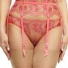 Dita Von Teese Lingerie New In Evelina Blood Orange Suspender