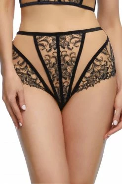 Dita Von Teese Lingerie Nocturnelle Black Long Line Brief