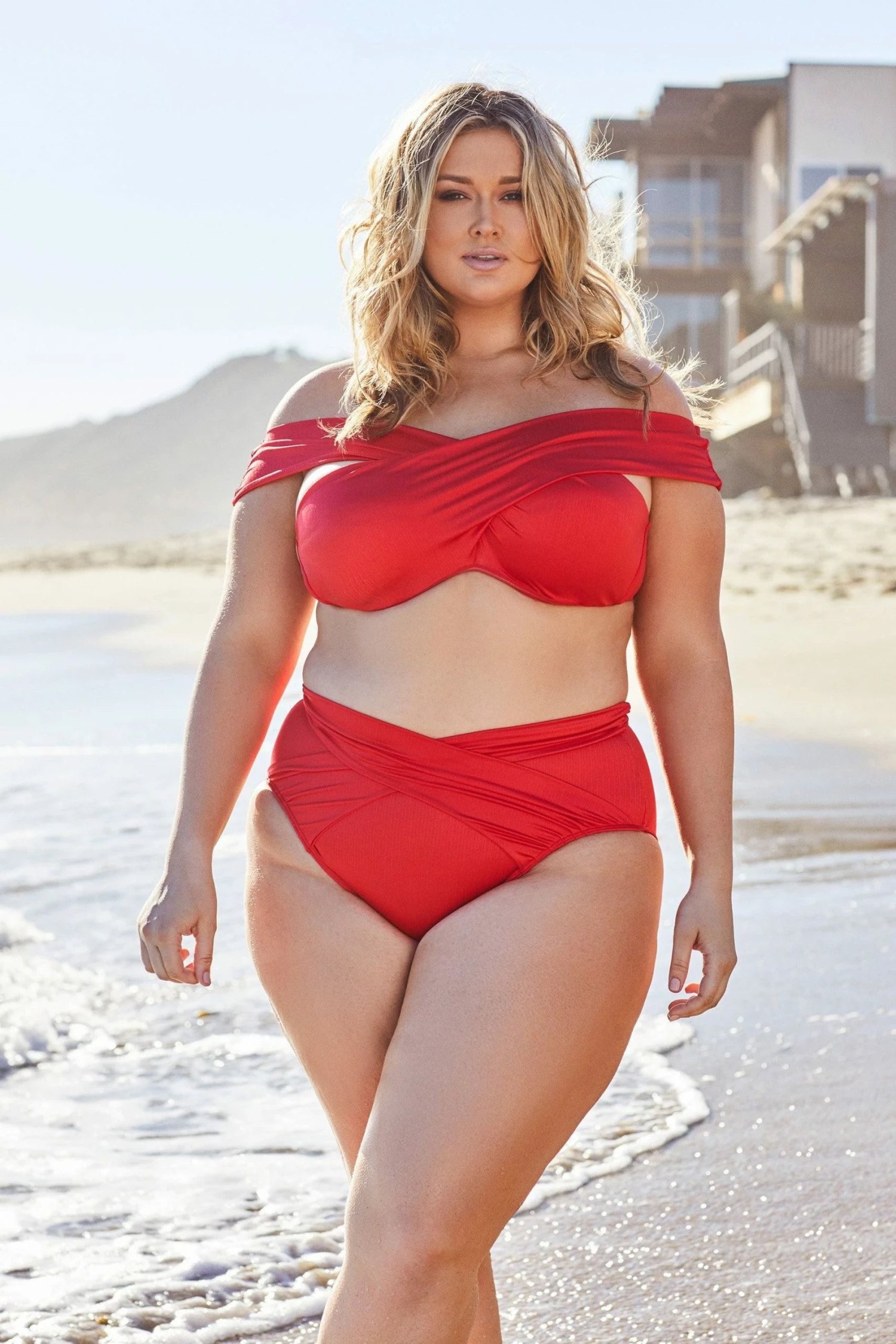 Coupon ๐งจ Playful Promises Swimwear Hunter McGrady Plus Size/Curve Red Wrap ๐ Bikini Top ๐ 1 Playful Promises Swimwear Hunter McGrady Plus Size/Curve Red Wrap Bikini Top