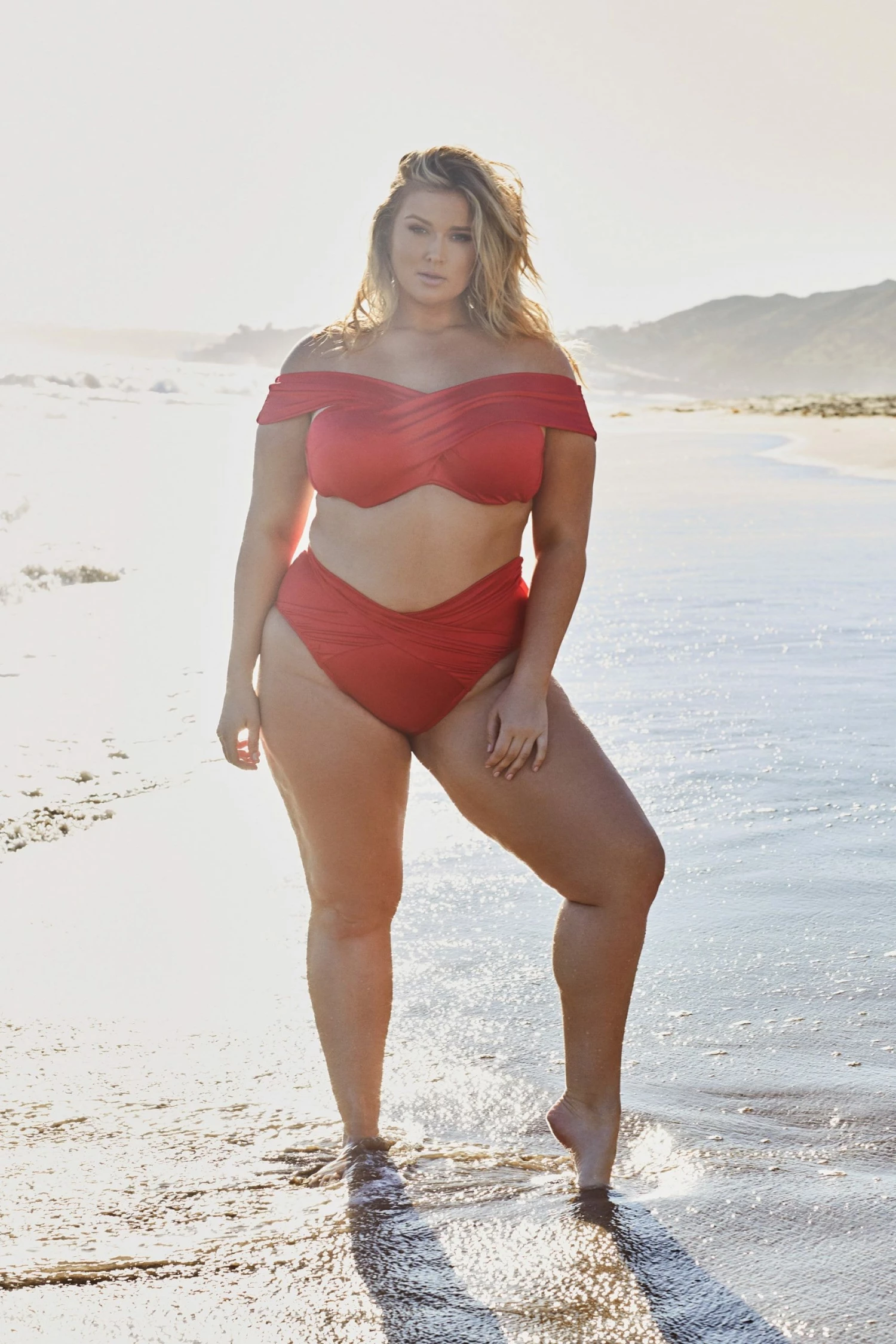 Coupon ๐งจ Playful Promises Swimwear Hunter McGrady Plus Size/Curve Red Wrap ๐ Bikini Top ๐ 4 Playful Promises Swimwear Hunter McGrady Plus Size/Curve Red Wrap Bikini Top