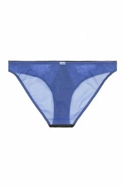 Playful Promises Indigo Curve Lace Picot Brief