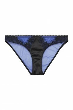 Playful Promises Indigo Curve Lace Picot Brief