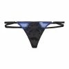 Playful Promises Indigo Curve Lace Picot Thong