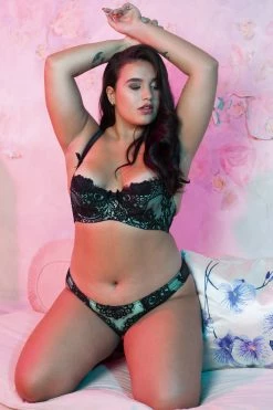 Discount ⌛ Playful Promises Jaquelina Mint Contrast Quarter Cup Bra Bras ⭐ 24 Playful Promises Jaquelina Mint Contrast Quarter Cup Bra Bras