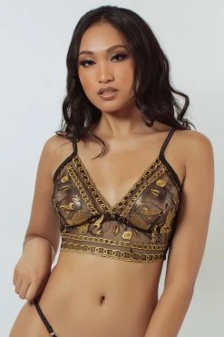 Kilo Brava Lioness Longline Black Bralette New In Bras