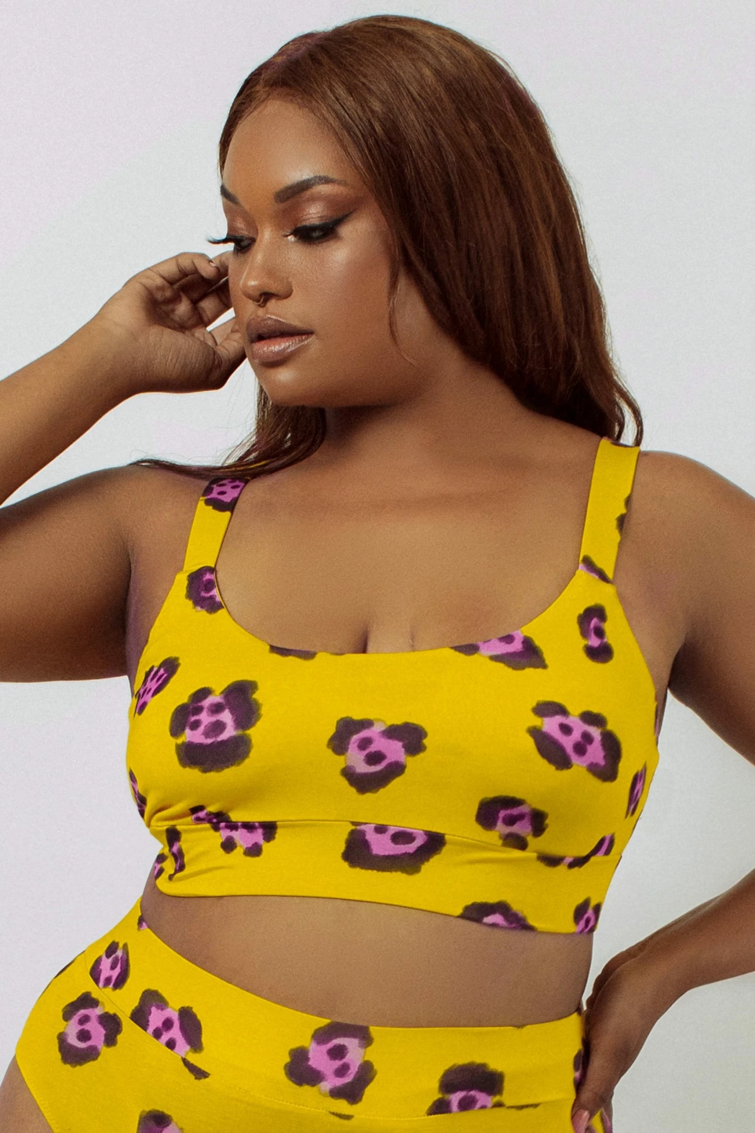 Wholesale ๐ New In Bras Kilo Brava Leopard Bamboo Crop Top โจ 1 New In Bras Kilo Brava Leopard Bamboo Crop Top