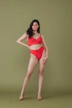 Kilo Brava New In Tigerlilly Orange High Leg Brief