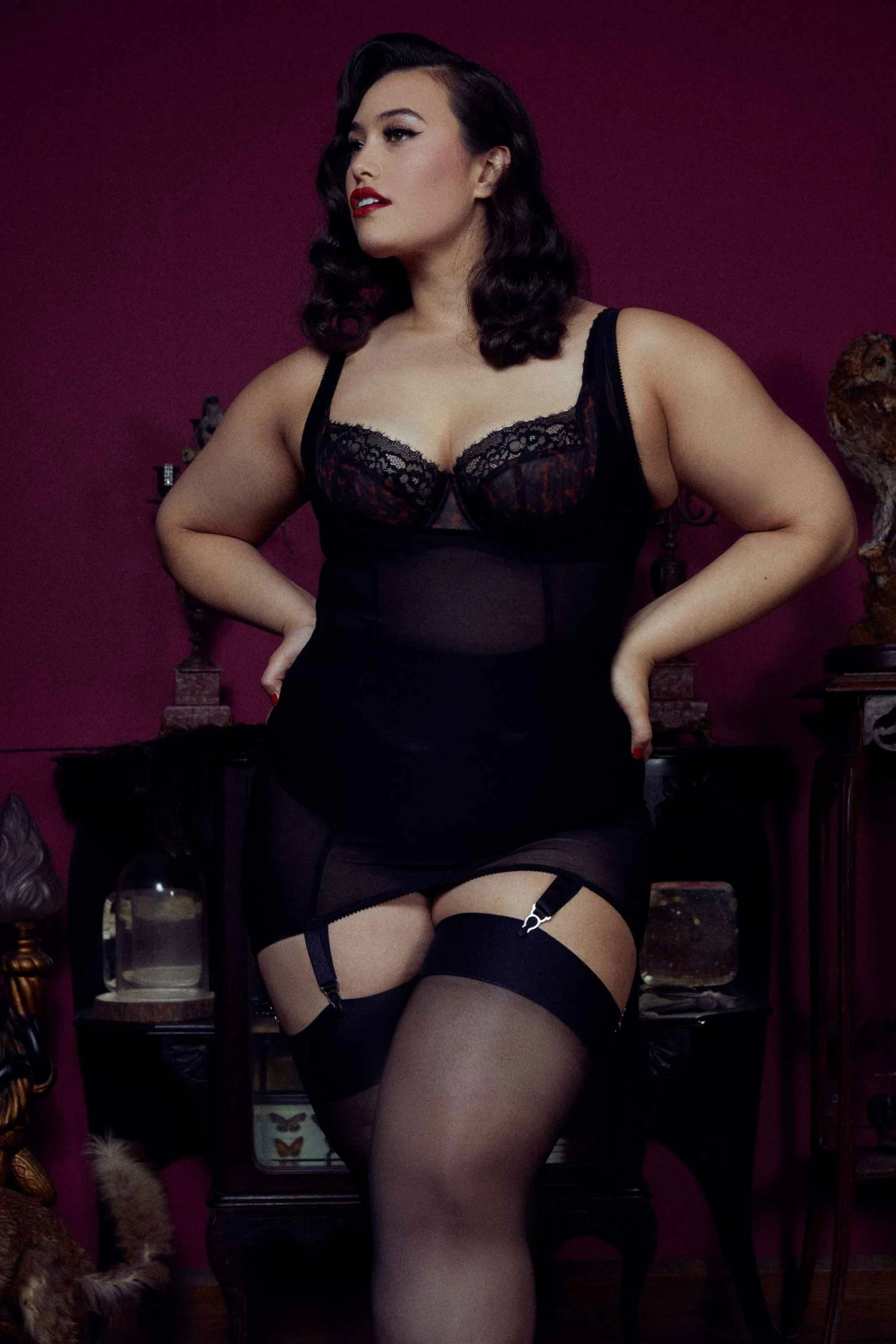 Outlet ❤️ Kiss Me Deadly Retro Classics Cupless Vargas 👗 Dress 🤩 4 Kiss Me Deadly Retro Classics Cupless Vargas Dress