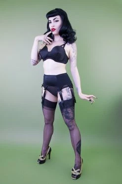 Bettie Page Lingerie Classic Suspender Belt Suspenders