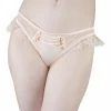 Playful Promises Outlet Bernadette Peach Corset Front Thong