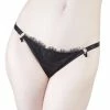 Playful Promises Mae Black Satin And Lace Brief Outlet