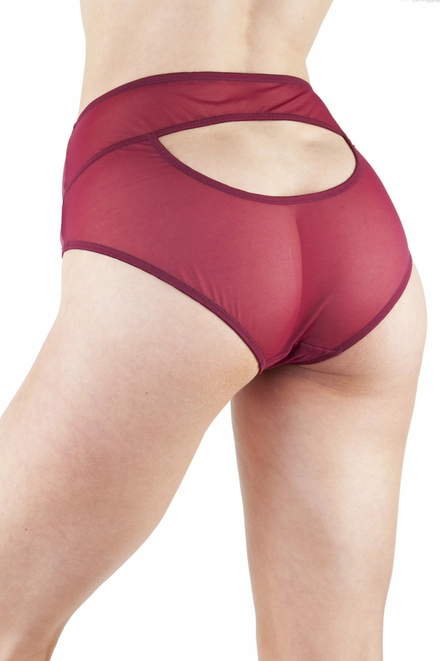 Best Sale ❤️ Playful Promises Knickers Juliet Wine High Waist Brief ✨ 2 Playful Promises Knickers Juliet Wine High Waist Brief