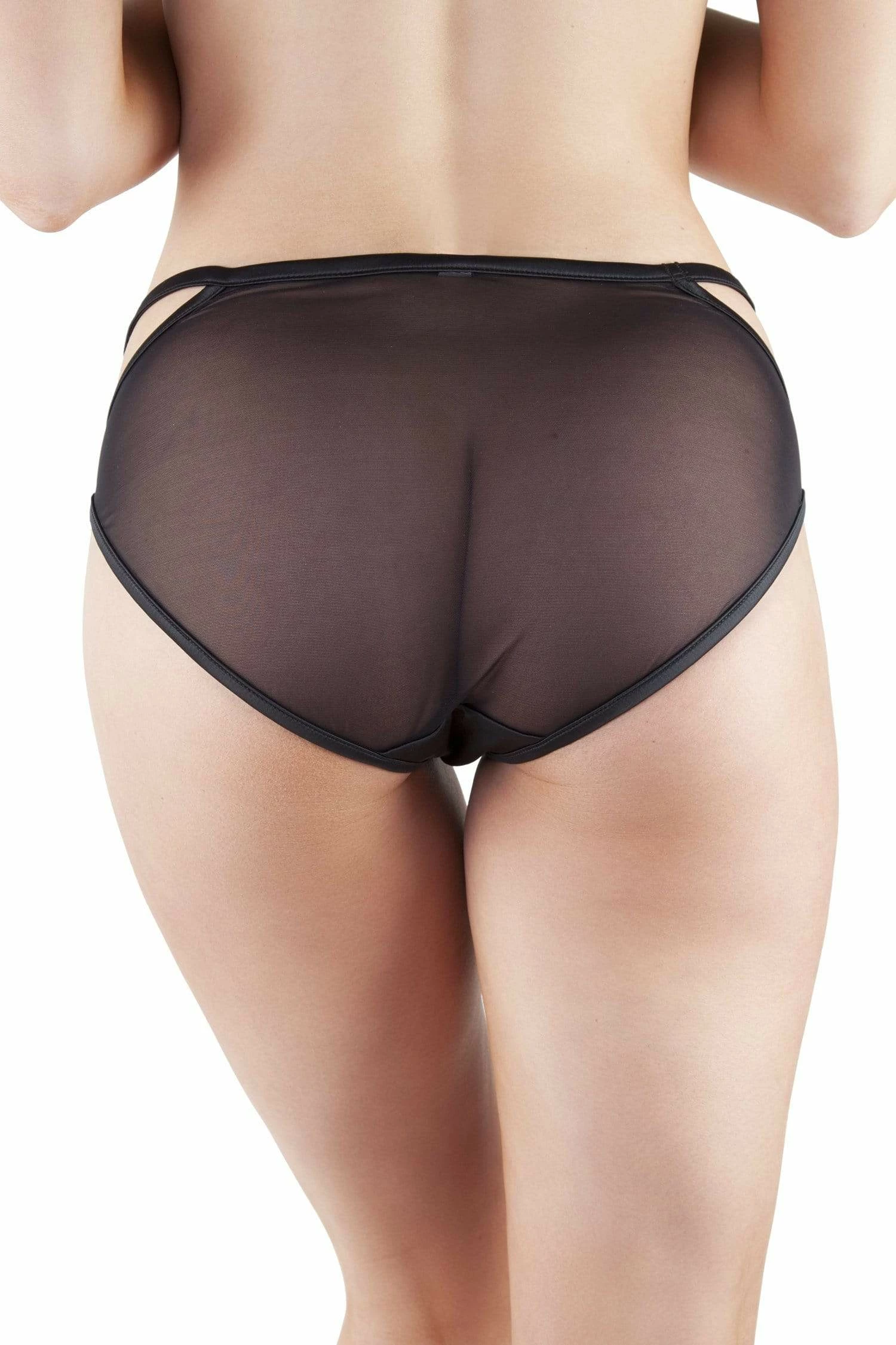 Best Pirce 👍 Playful Promises Outlet Junko Black Origami Cut-Out Brief ✨ 2 Playful Promises Outlet Junko Black Origami Cut-Out Brief