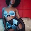 Bettie Page Lingerie Bras Teal/Black Overwire Bra