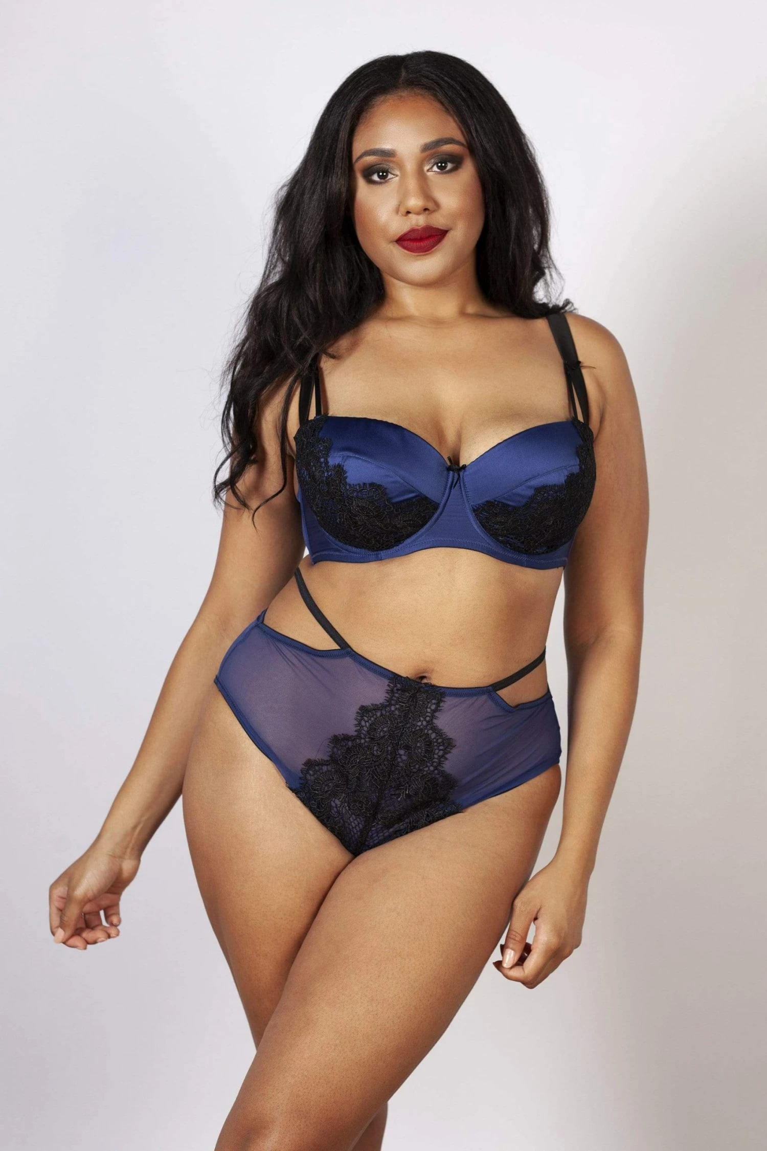 Flash Sale ✔️ Playful Promises Knickers Tabitha Blue Embroidery Curve HW Brief ⭐ 3 Playful Promises Knickers Tabitha Blue Embroidery Curve HW Brief