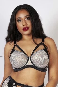Playful Promises Curve Exclusive Renee Embroidered Underwired Bra B - K Bras