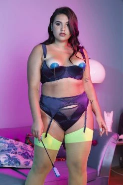 Playful Promises Bras Philly Navy Tulip Satin Bra