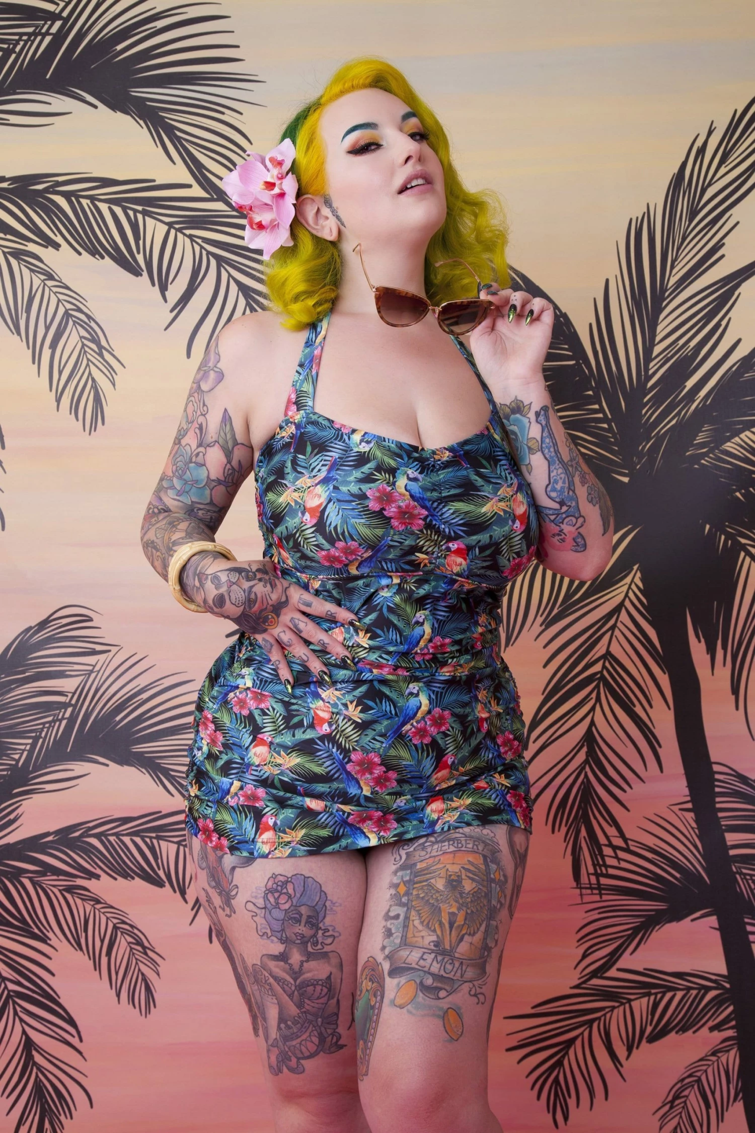 Best deal 🎉 Collectif X Playful Promises Swimwear Jungle Balcony 🩱 Swimsuit 🔔 2 Collectif X Playful Promises Swimwear Jungle Balcony Swimsuit