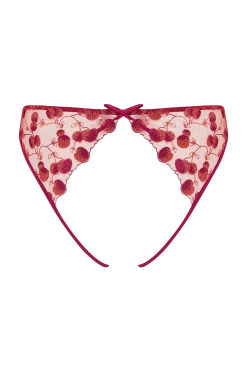 Coco De Mer Naomi Cherry Open Back Brief