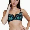 Playful Promises Jaquelina Mint Contrast Plunge Bra Bras