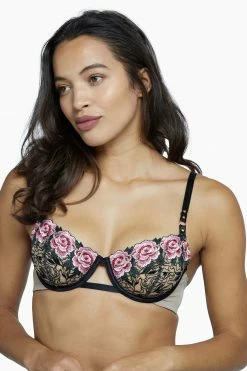 Playful Promises Katy Rose Embroidered Bra