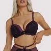 Playful Promises Bras Muriel Purple Plunge Bra