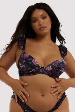 Playful Promises Bras Noriko Crane Print Plunge Bra