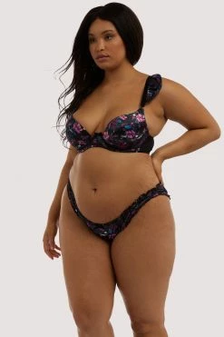 Playful Promises Bras Noriko Crane Print Plunge Bra