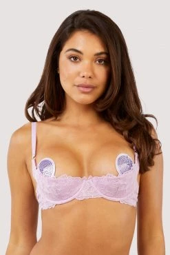 Playful Promises Lila Lilac Quarter Cup Bra New In Bras