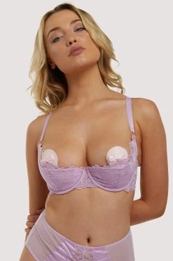 Playful Promises Lila Lilac Quarter Cup Bra New In Bras
