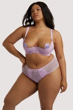 Playful Promises Lila Lilac Quarter Cup Bra New In Bras