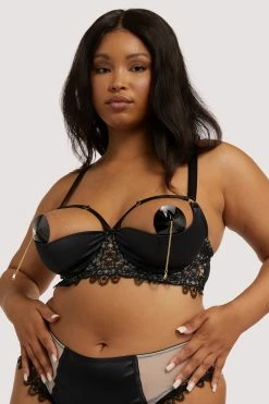 Playful Promises Anaise Black Quarter Cup Bra
