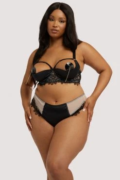 Playful Promises Anaise Black Highwaist Brief Knickers