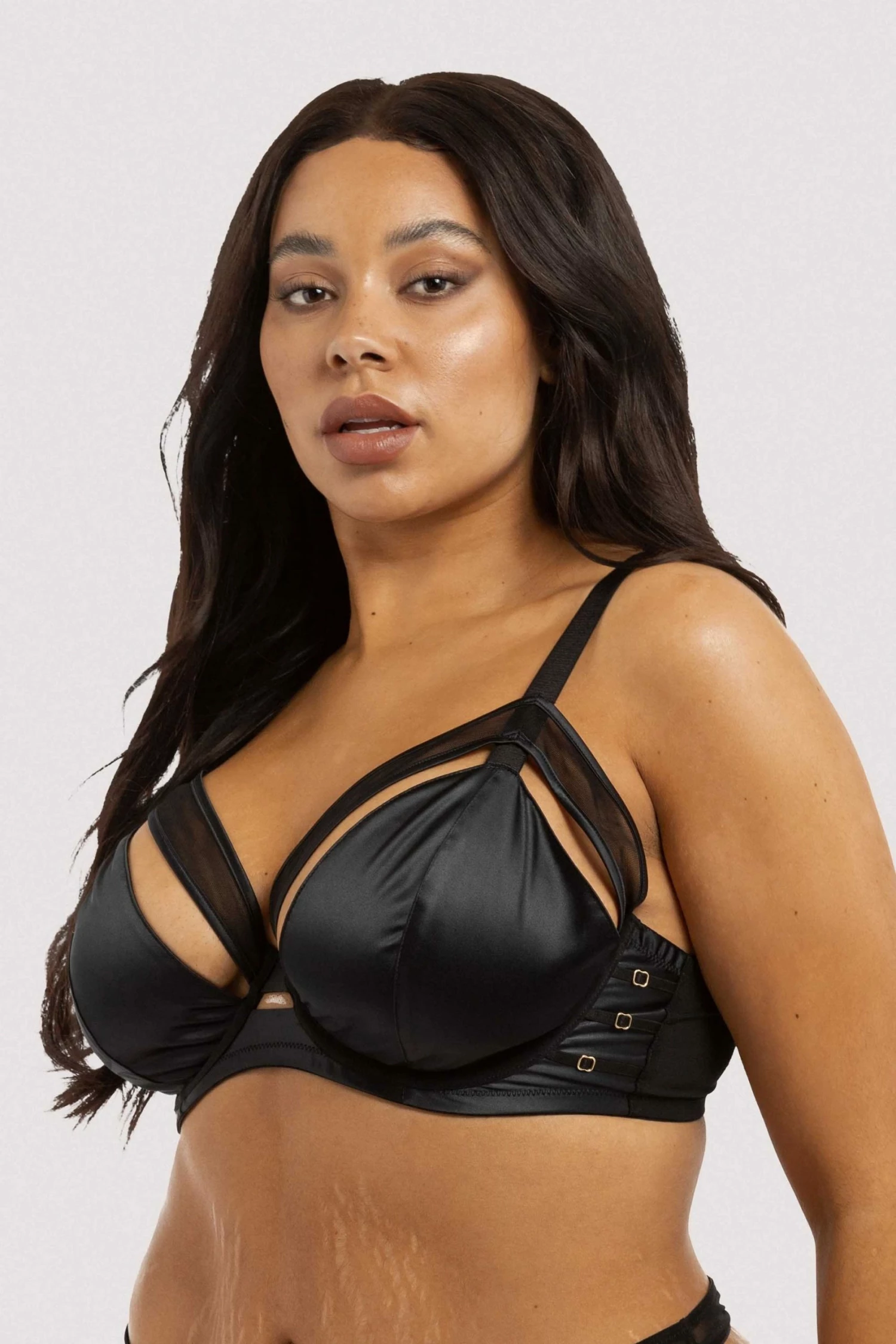 Discount 💯 Playful Promises Charlie Black Cut-out Plunge Bra 🎉 2 Playful Promises Charlie Black Cut-out Plunge Bra