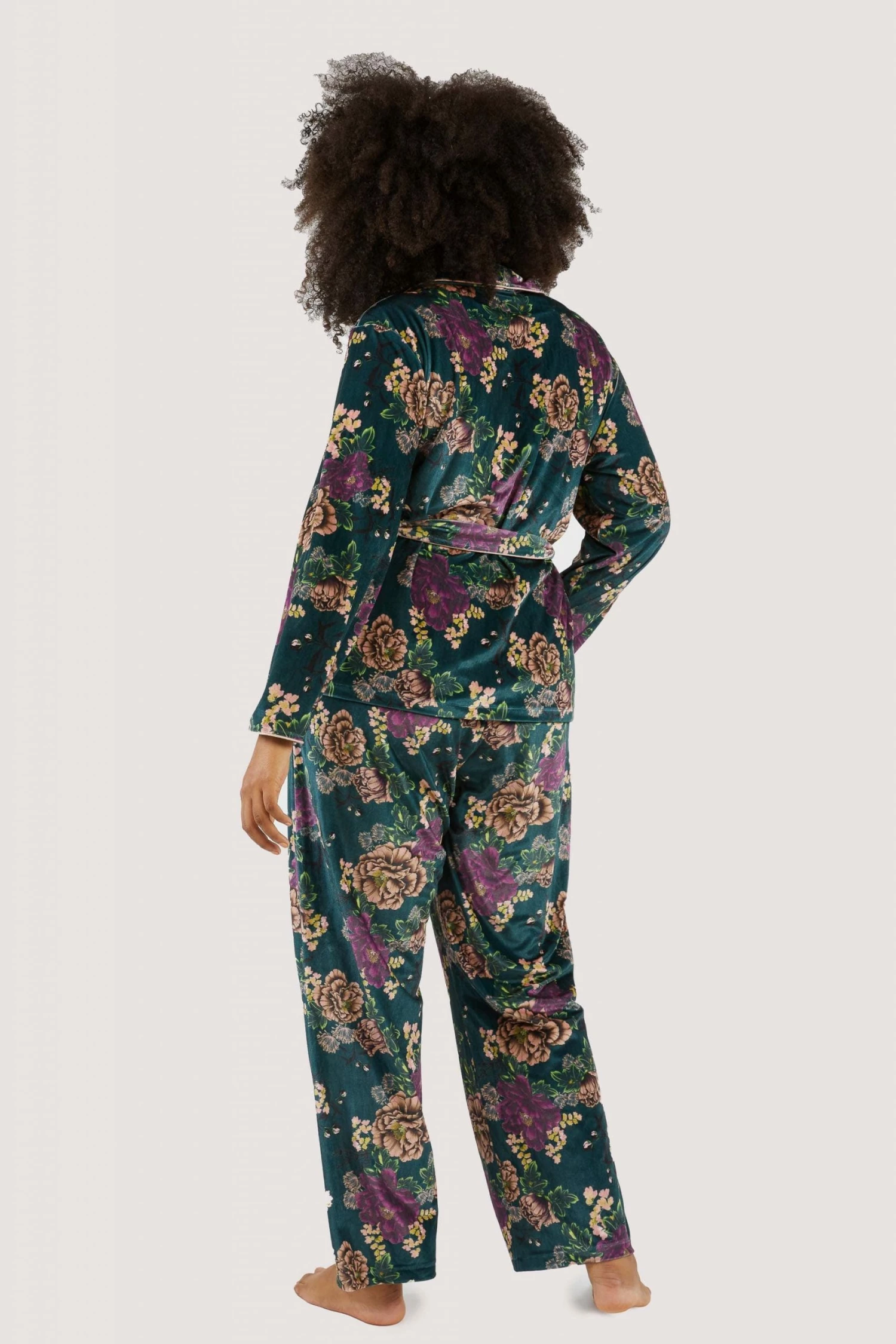 Outlet 🛒 Playful Promises Printed Velvet PJ Set 🤩 6 Playful Promises Printed Velvet PJ Set