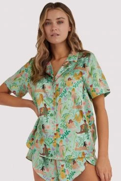 Cheap 🌟 Playful Promises Bodil Jane Recycled Nudes & Flowers Short Sleeved 👚 Shirt Nightwear 🔔 17 Playful Promises Bodil Jane Recycled Nudes & Flowers Short Sleeved Shirt Nightwear