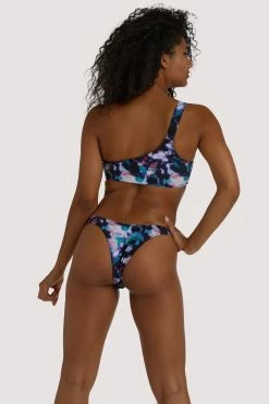 Luxe Palm High Leg Bikini Bottom