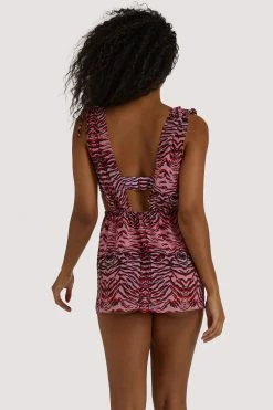 Swimwear Luxe Palm Beach Tiger Print Split Dress