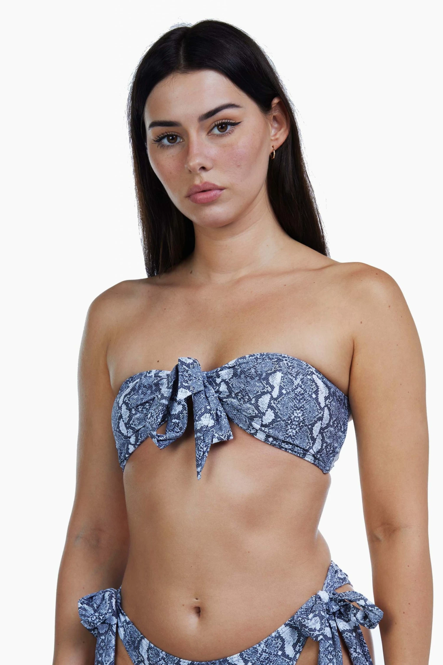 Discount ๐ Luxe Palm Swimwear Snake Bow Tie Bandeau ๐คฉ 6 Luxe Palm Swimwear Snake Bow Tie Bandeau