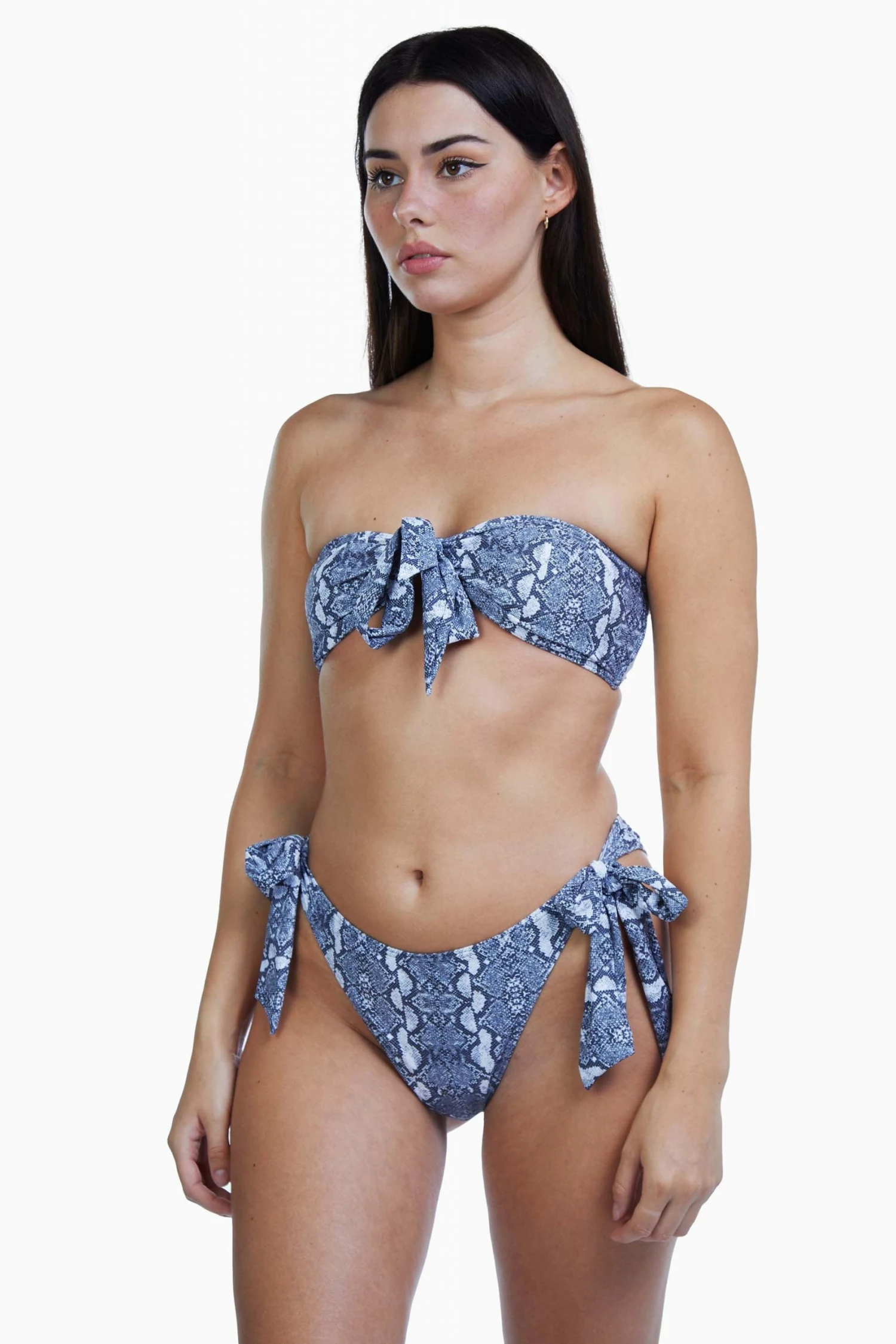 Discount ๐ Luxe Palm Swimwear Snake Bow Tie Bandeau ๐คฉ 4 Luxe Palm Swimwear Snake Bow Tie Bandeau