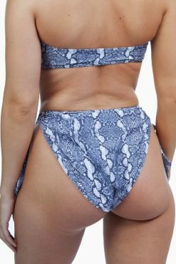 Best Sale π Luxe Palm Snake Bow Tie High Leg Brief Swimwear π 16 Luxe Palm Snake Bow Tie High Leg Brief Swimwear