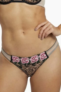 Playful Promises Katy Rose Embroidered Brazilian