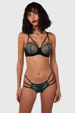Wholesale ⭐ Playful Promises Dakota Green & Gold Snake Brief New In 😍 9 Playful Promises Dakota Green & Gold Snake Brief New In