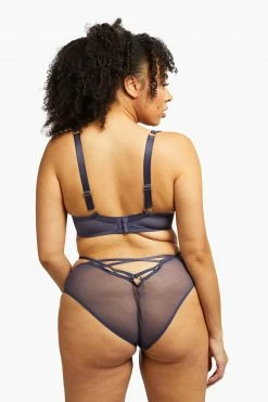 Playful Promises Bras Philly Navy Tulip Satin Bra