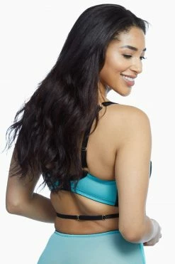 Playful Promises Henrietta Teal Lace Overlay Bra