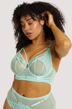 Deals 🎉 Playful Promises New In Eddie Aqua Crossover Wrap Bra 🛒 28 Playful Promises New In Eddie Aqua Crossover Wrap Bra